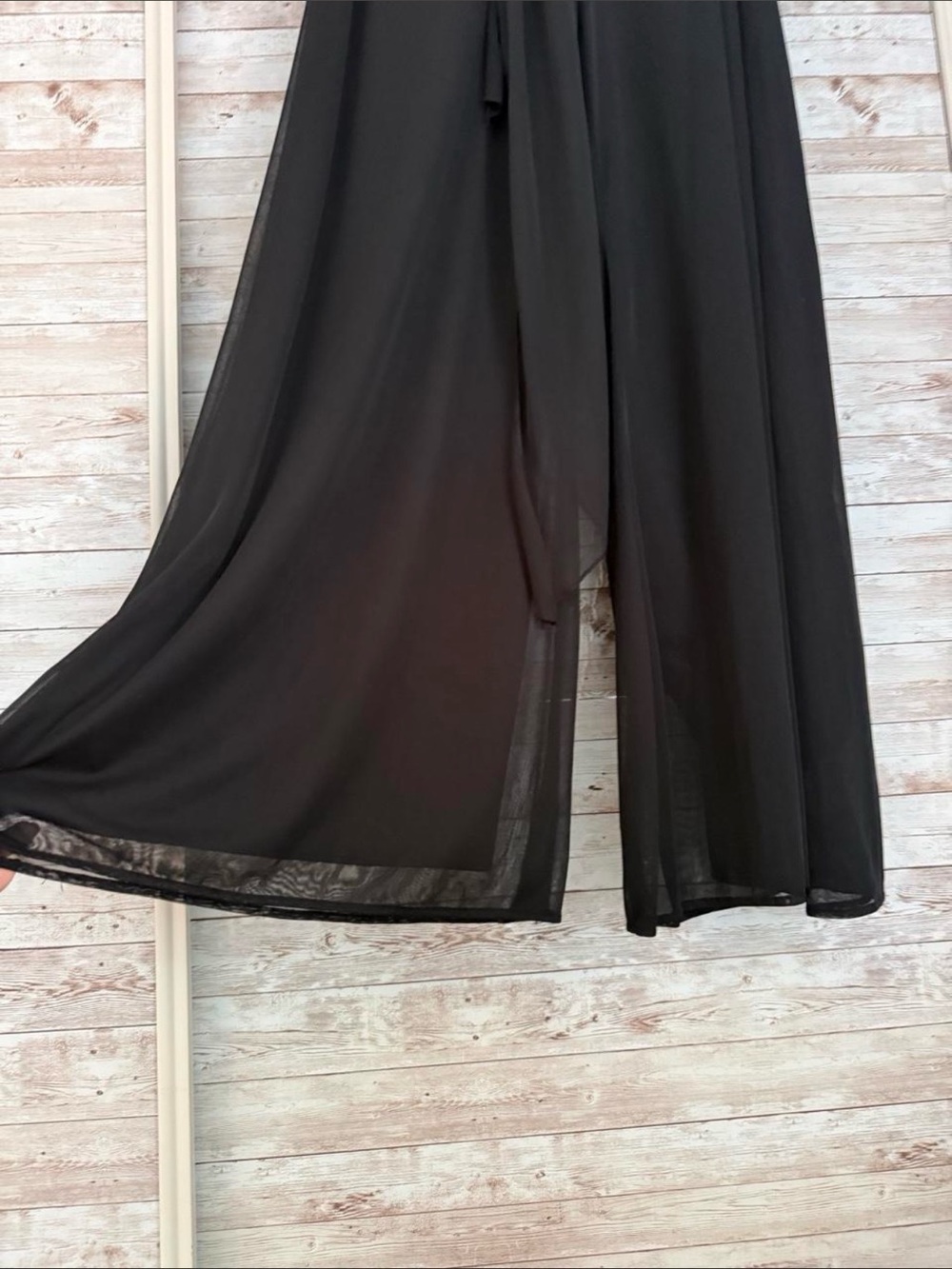 Dressbarn Wide-Leg Chiffon Palazzo Pants - Picture 3 of 5